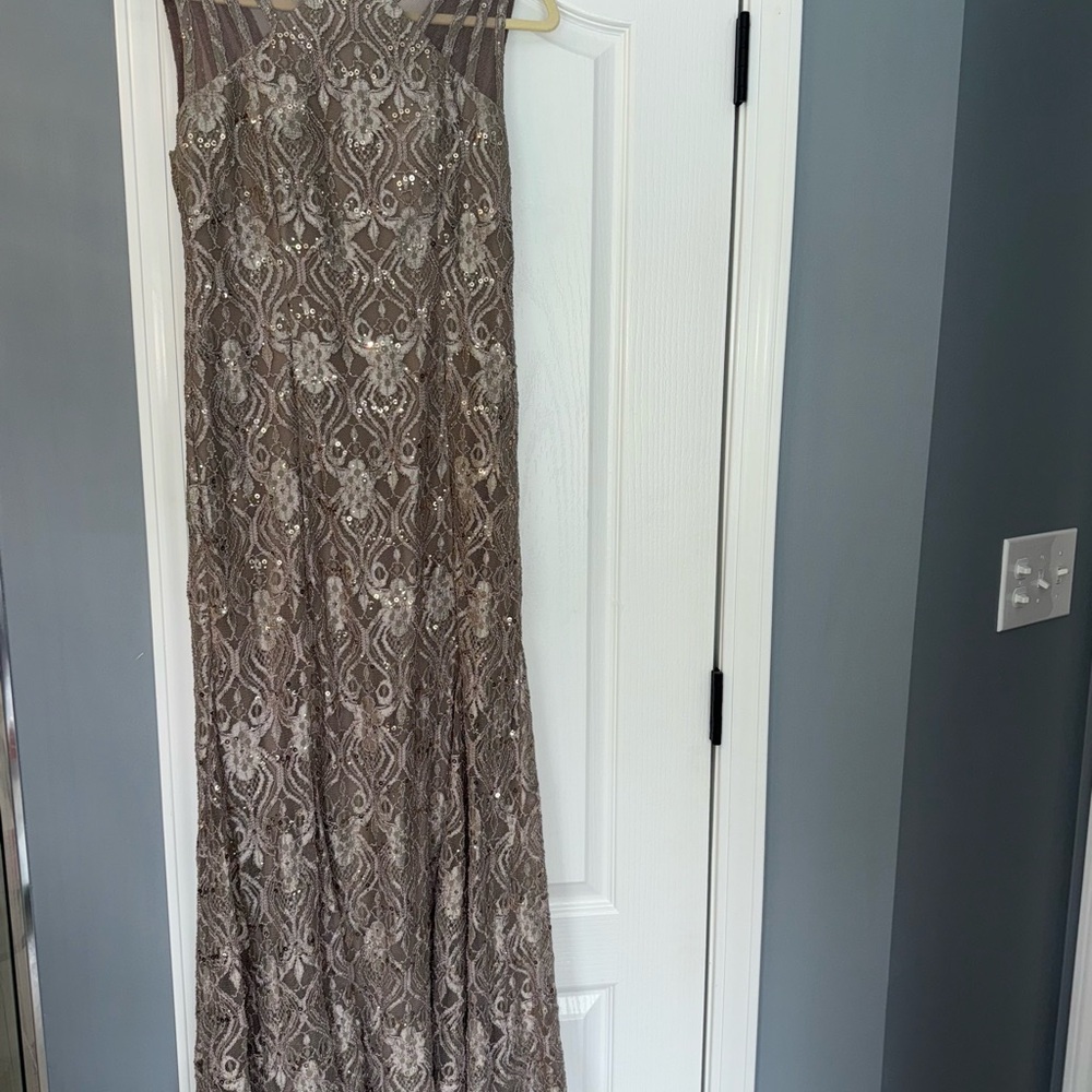 R&M Richards Women's Starlit Siren Sequin Gown